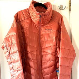 Columbia Omni Heat Size L NWT  Joy Peak Parka Coral WARM